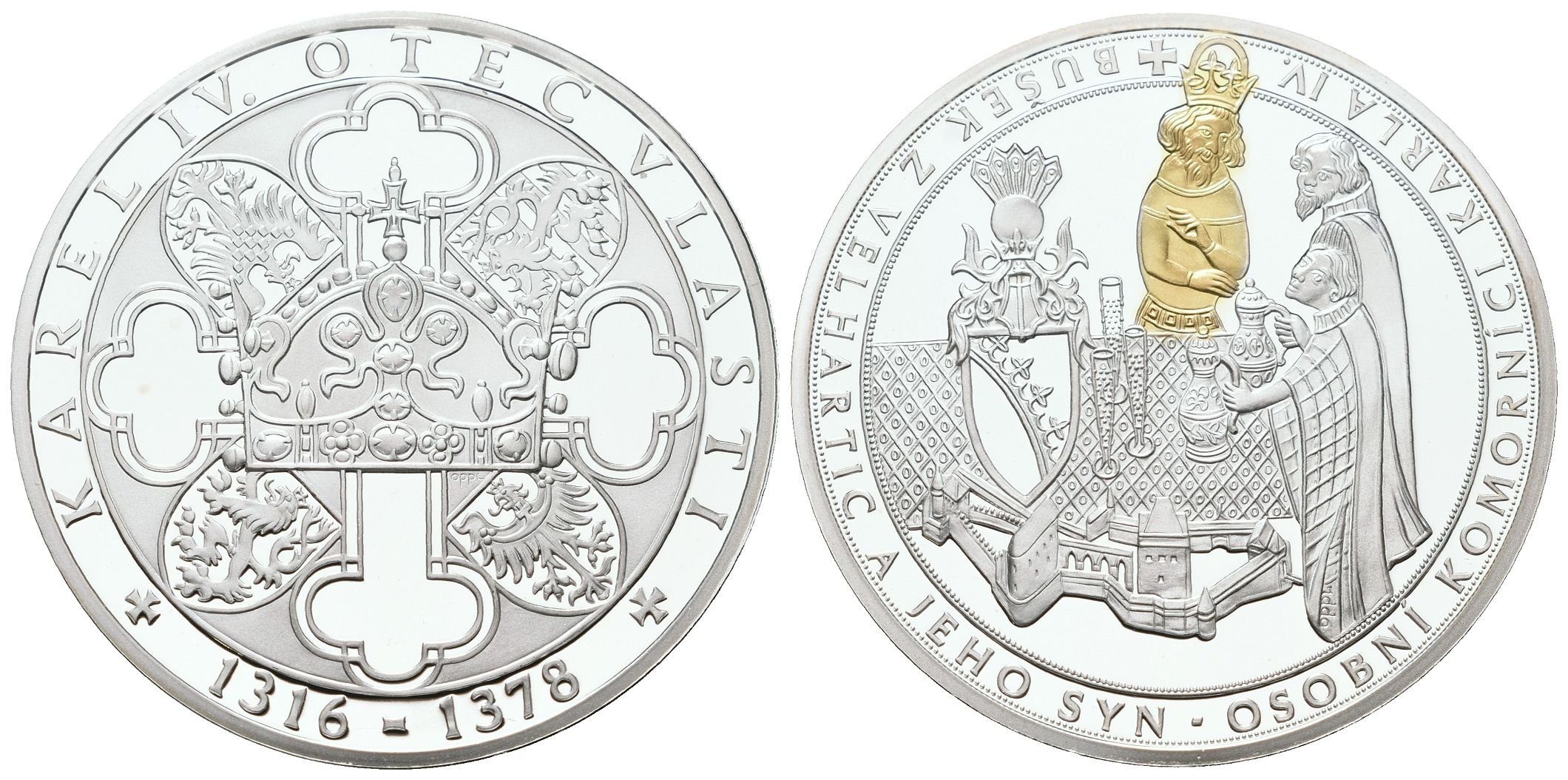 Stříbrná investiční medaile - Osobní komornící - Ag 24,5 g - 999/1000
