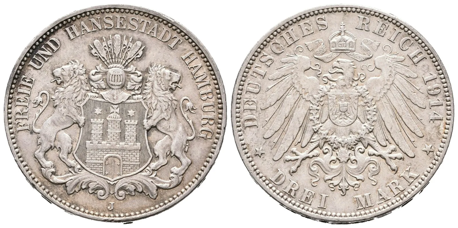 Hamburg, 3 Marka 1914