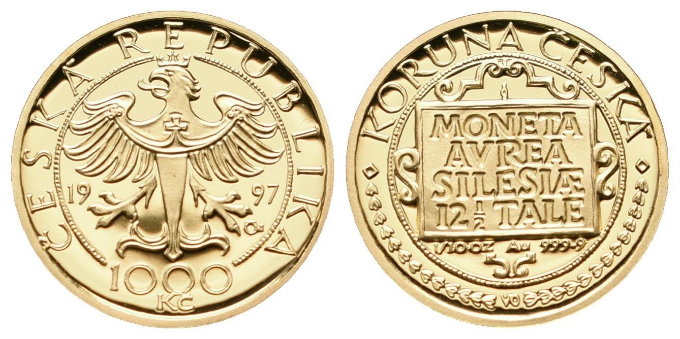 1000 Kč 1997 - Koruna česká - Slezské stavy, PROOF