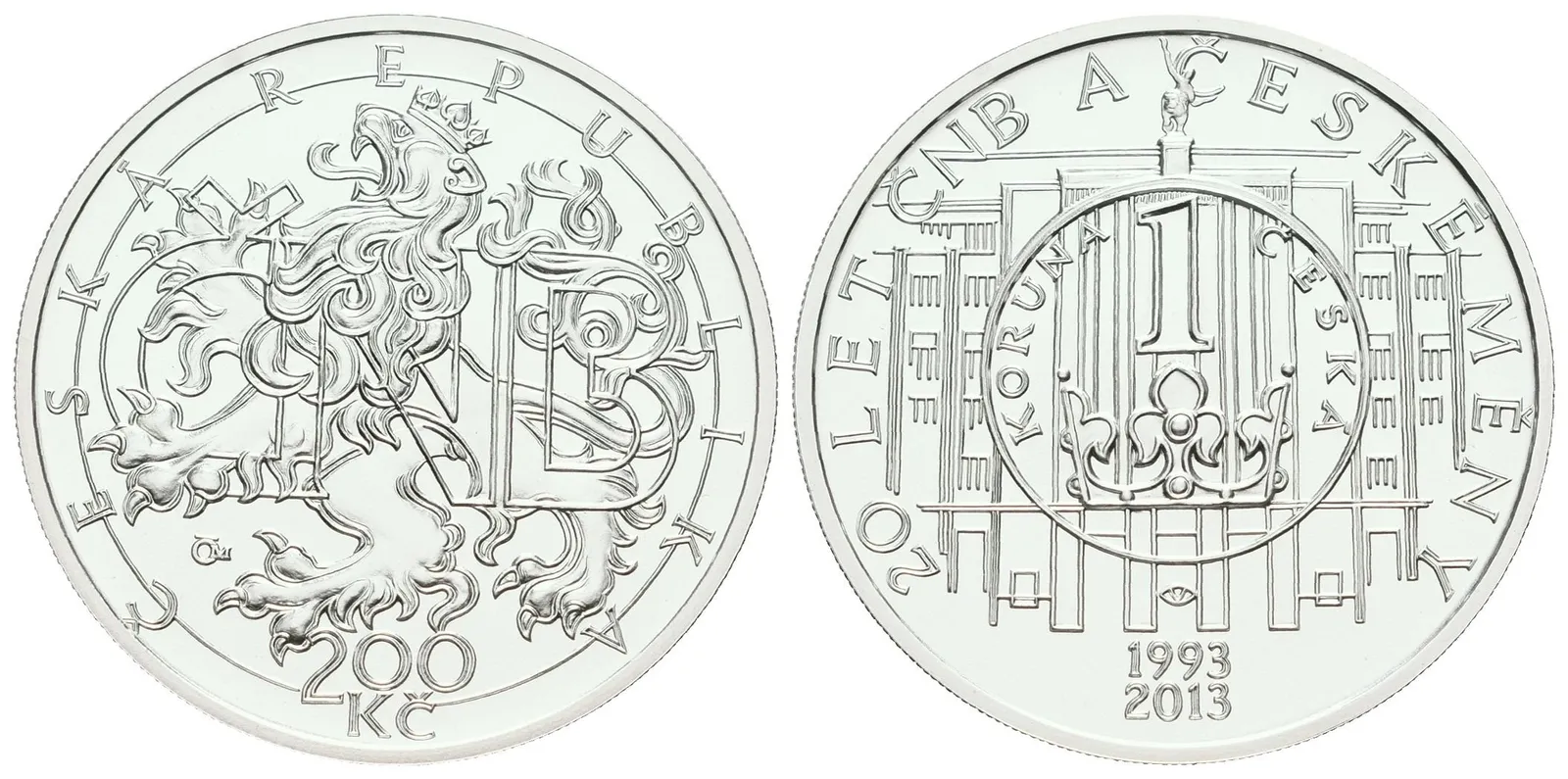 200 Kč 2013 - 20 let ČNB a české měny