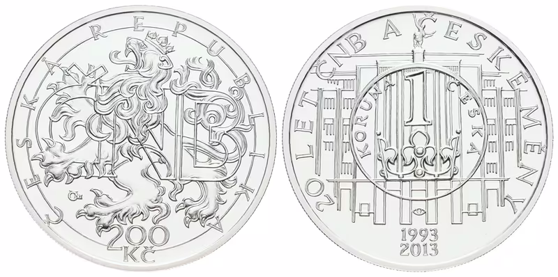 200 Kč 2013 - 20 let ČNB a české měny