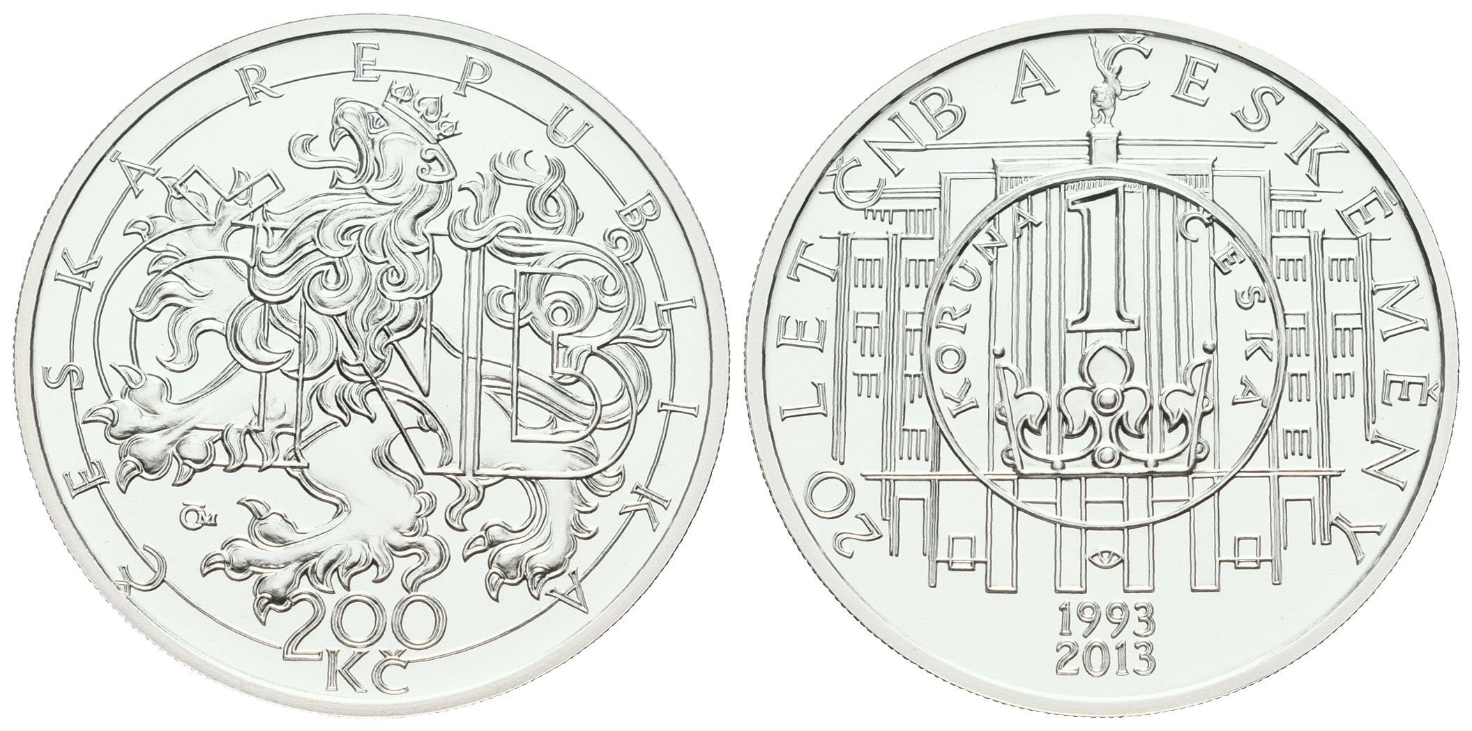 200 Kč 2013 - 20 let ČNB a české měny