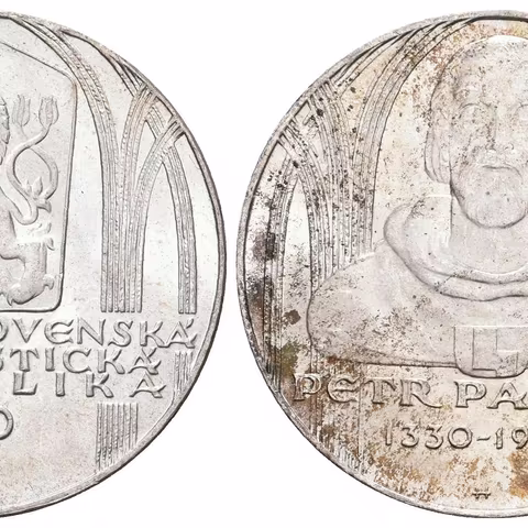100 Kčs 1980 - Petr Parléř, lesk, patina