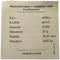 Replika - Historický tolar - Joachimstaler - fotografie 2