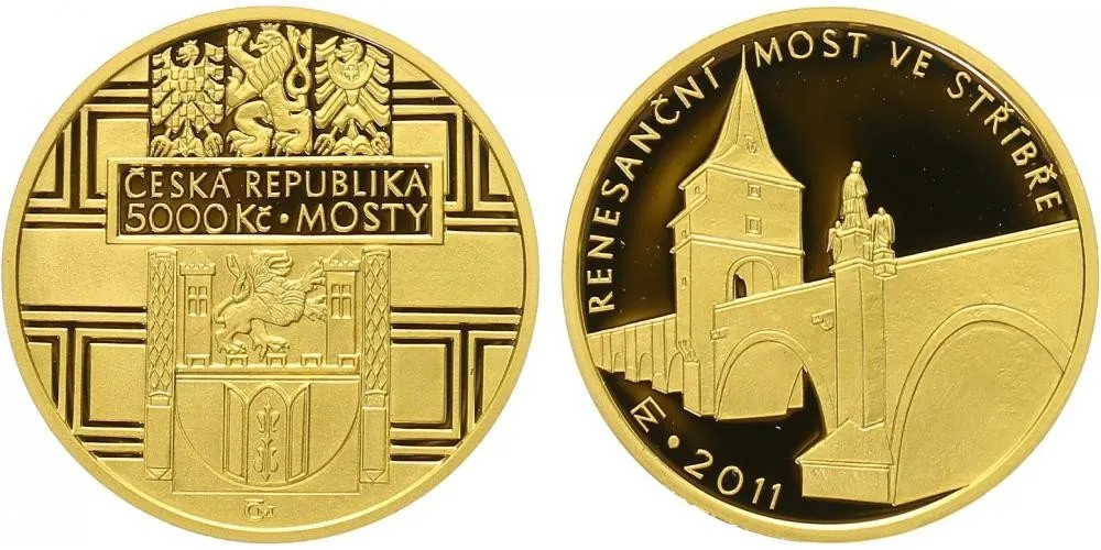 5000 Kč 2011 - Renesanční most ve Stříbře, PROOF