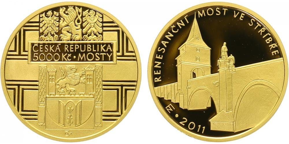 5000 Kč 2011 - Renesanční most ve Stříbře, PROOF