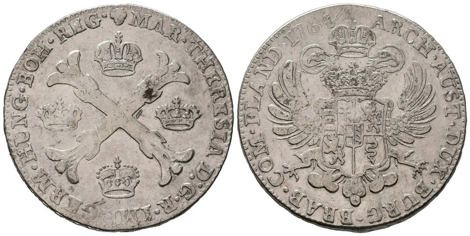 Marie Terezie, Tolar křížový 1764, Brusel
