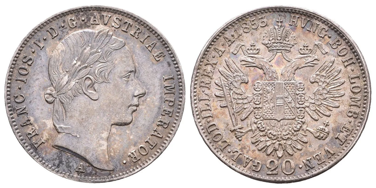 Konvenční měna, 1848 - 1857 — 1