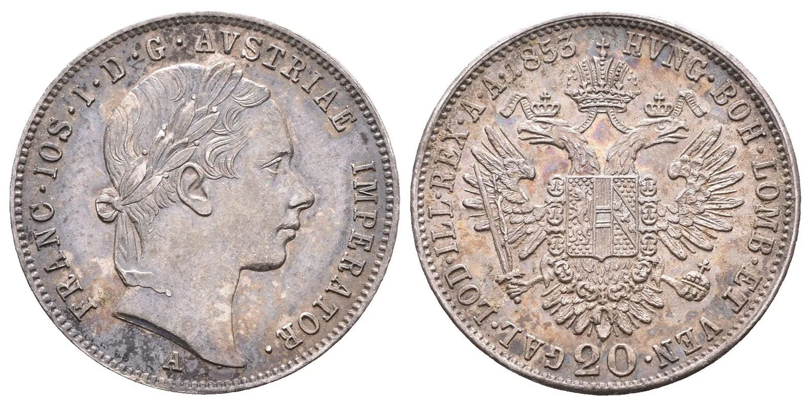 Konvenční měna, 1848 - 1857 — 1