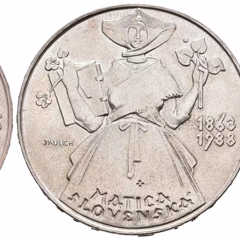 500 Kčs 1988 - Matica Slovenská, Aurea.172, lesk, patina