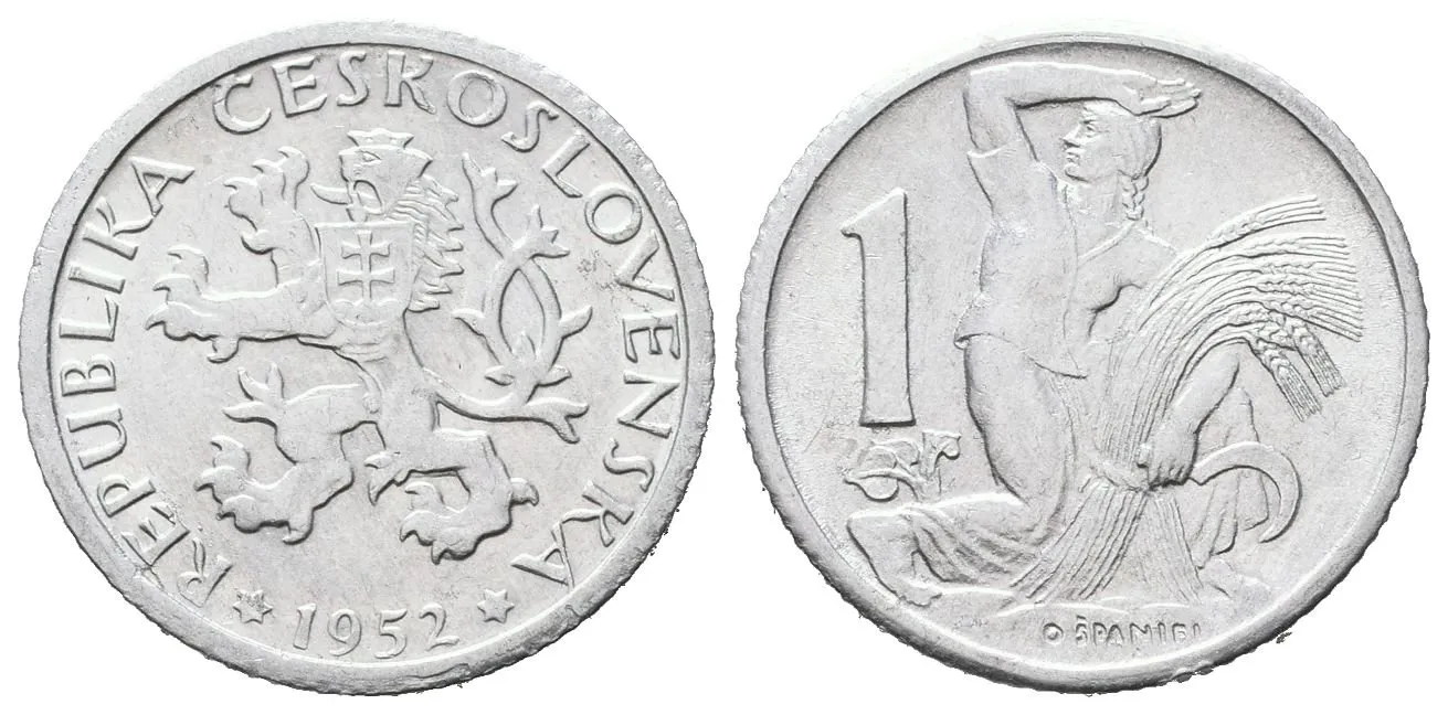 1 Koruna 1952