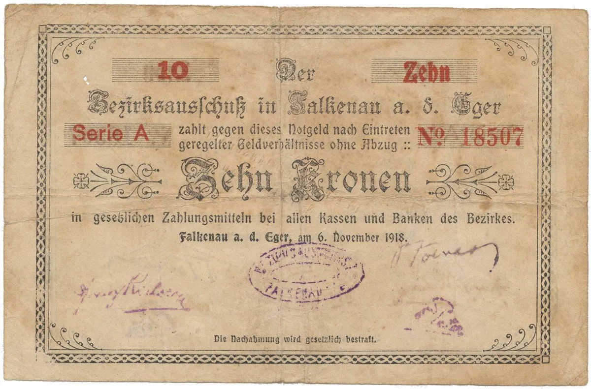 Nouzovky české od roku 1914 — 1