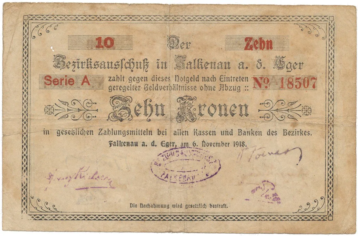 Nouzovky české od roku 1914 — 1