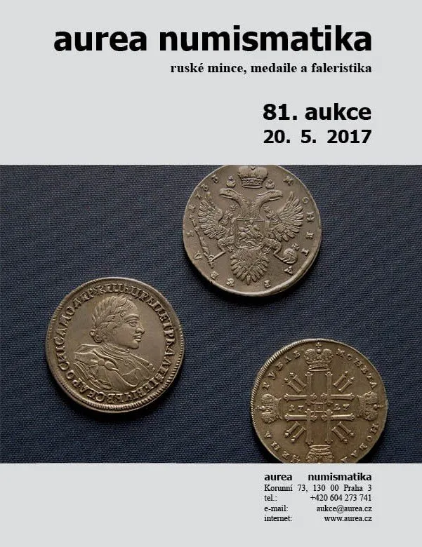81. Aukce - ruské mince, medaile a faleristika