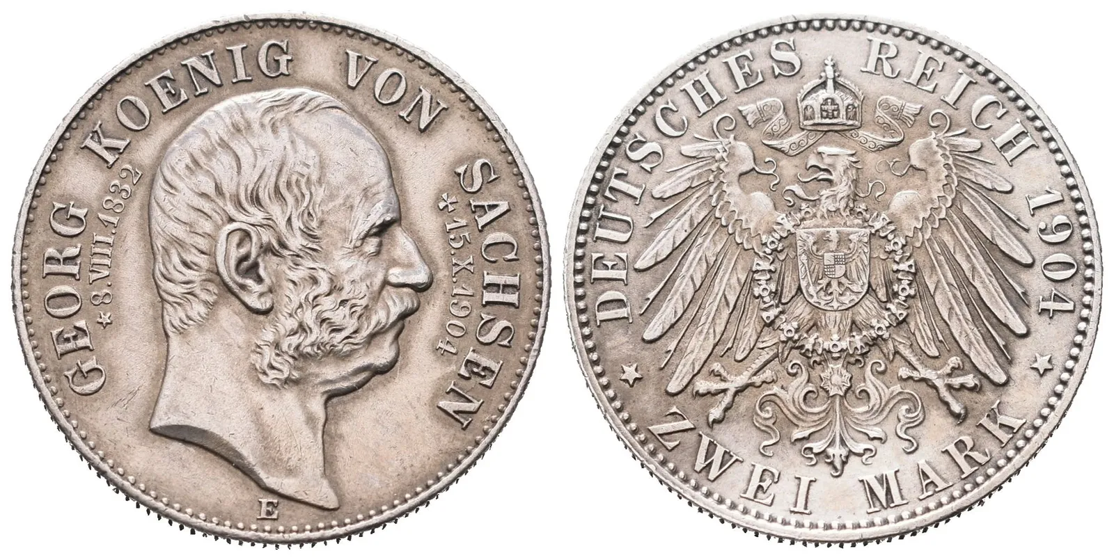 Sasko, 2 Marka 1904 E - Úmrtní