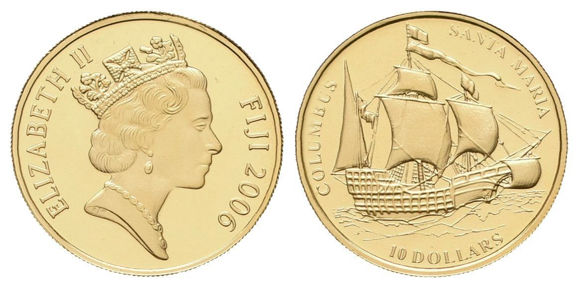 10 dolarů - 2006 - Au 1,24 g - 999.9/1000 - Santa María