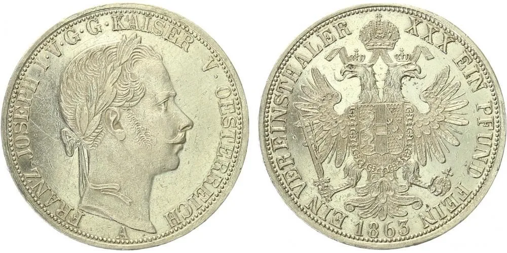 Rakouská a spolková měna, 1857 - 1892 — 1
