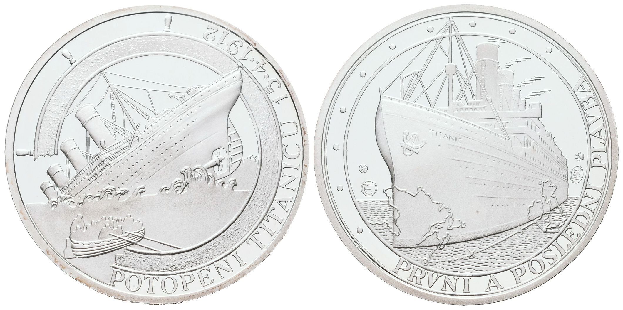 AR Medaile b.l. (2012) - Titanic - 100. výročí potopení