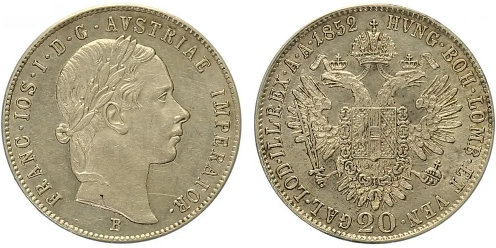 Konvenční měna, 1848 - 1857 — 1