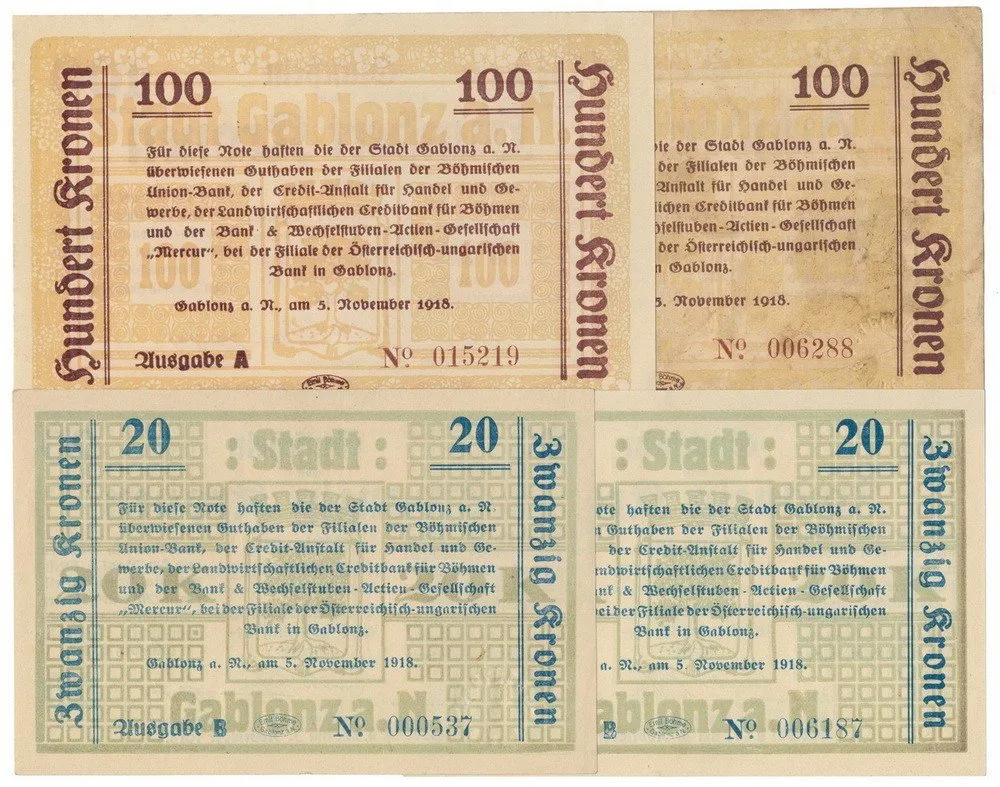Nouzovky české od roku 1914 — 1