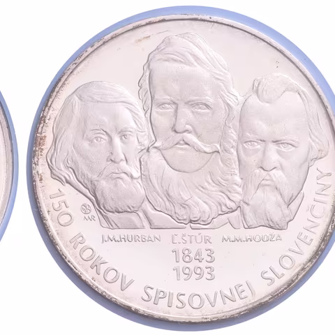 200 Sk 1993 - 150 let spisovné slovenštiny, Aurea.S12, pův. etue,