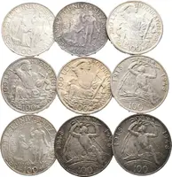 100 Kčs 1948 - 30. výročí ČSR (3x), Univerzita Karlova (3x), 100 Kč 1949 - Hornická práva — 1