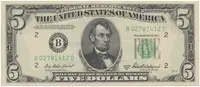 USA, 5 Dollars 1950B, Pick.438b