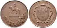 AE Medaile 1896 (V. Šantrůček) - K odhalení pomníku Jiřího z Poděbrad. Pomník Jiřího — 1