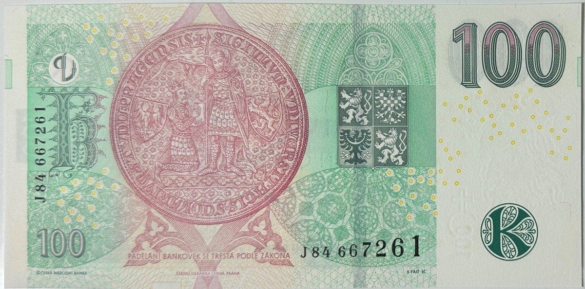 Česká republika, 100 Koruna 2018, série J, Hej.CZ31aJ