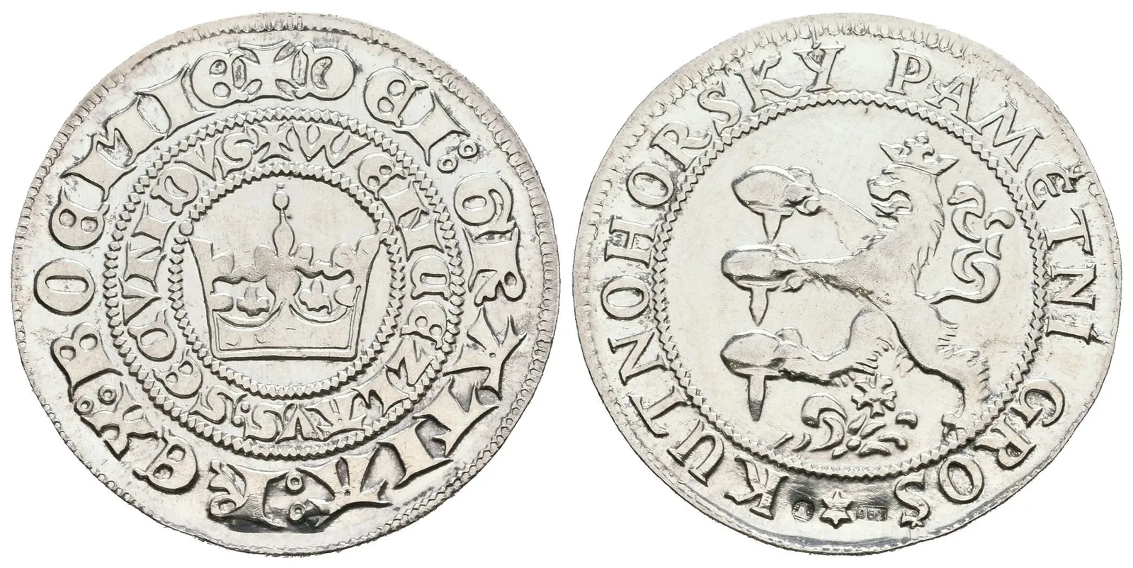 AR Žeton b.l. - Kutnohorský pamětní groš. Ag 0,987, 27 mm (3,98 g) — 1