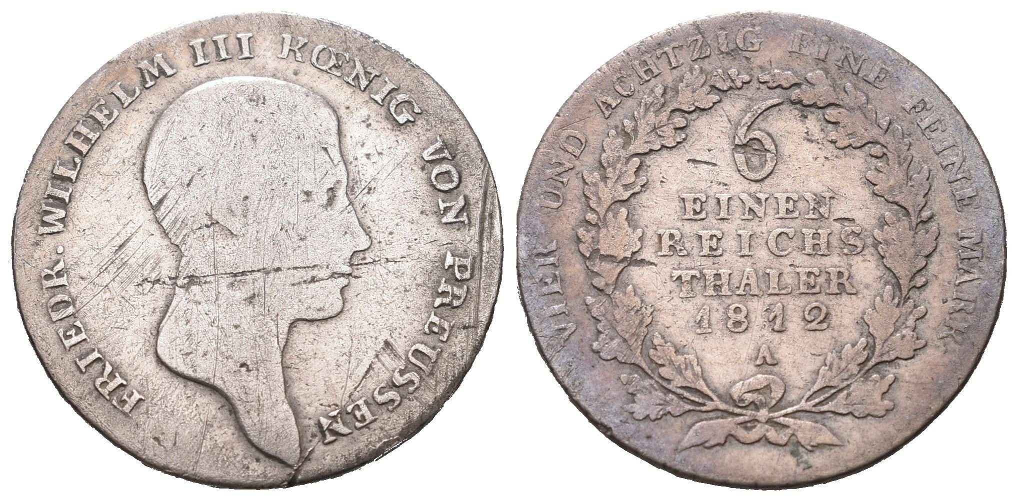 Prusko, 1/6 Tolaru 1812 A