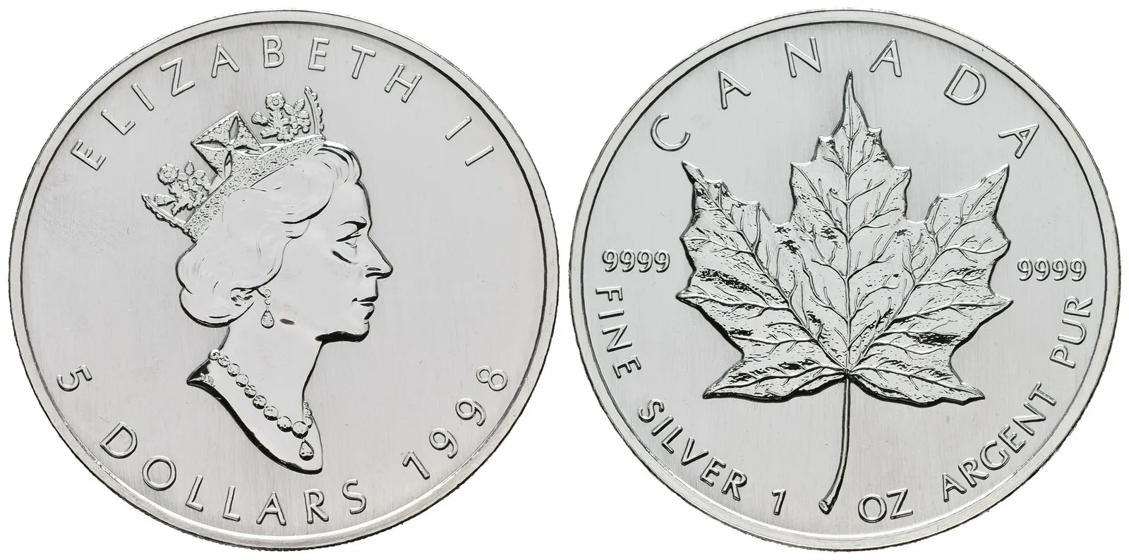Kanada, 5 Dollars 1998 - Maple Leaf
