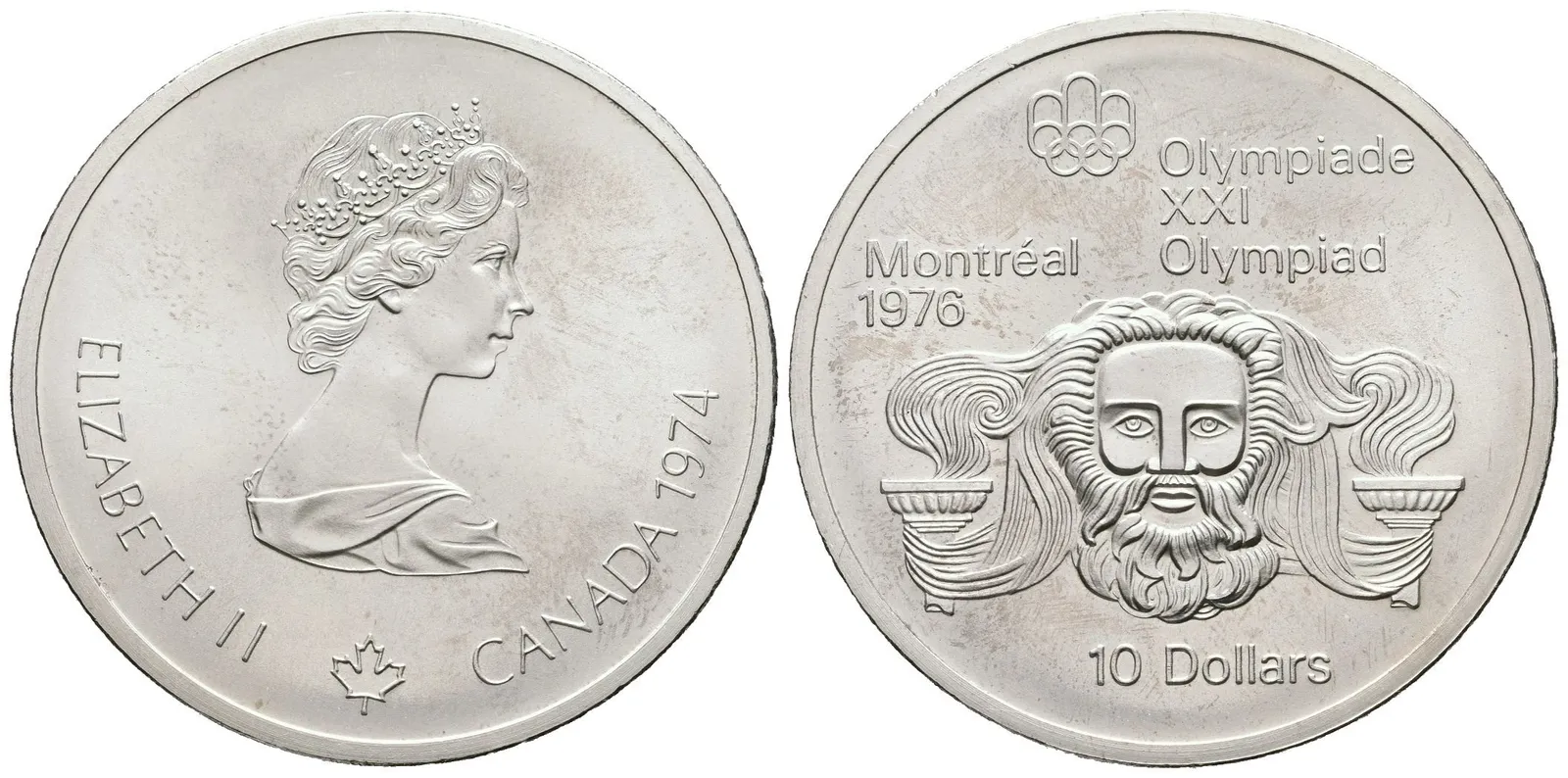 Kanada, 10 Dollar 1974 - XXI. Olympijské hry