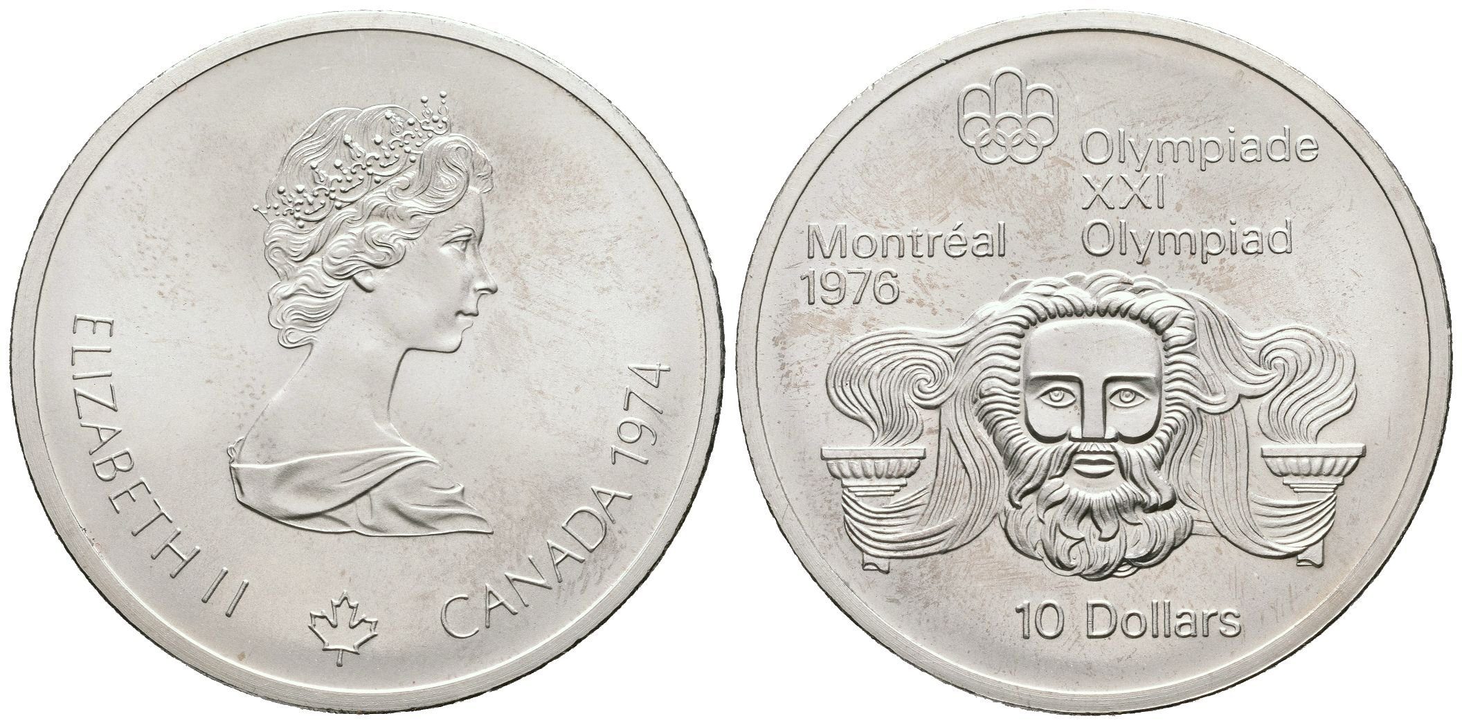 Kanada, 10 Dollar 1974 - XXI. Olympijské hry