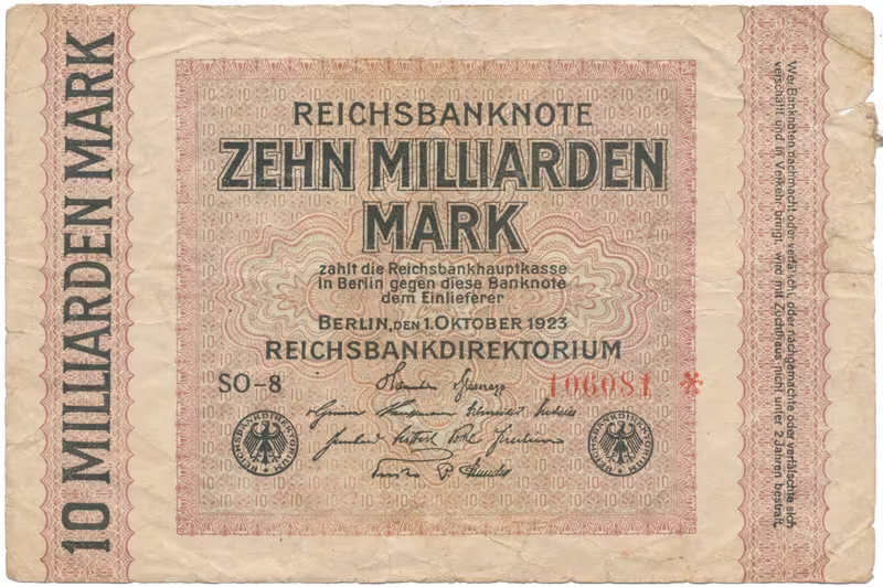 Německo, 10 Milliarden Mark 1923, Ro.114a