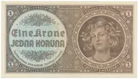 Protektorát Čechy a Morava, 1 Koruna b.d. (1940), tisk TB NBČM, série B, Hej.30aB - fotografie 2