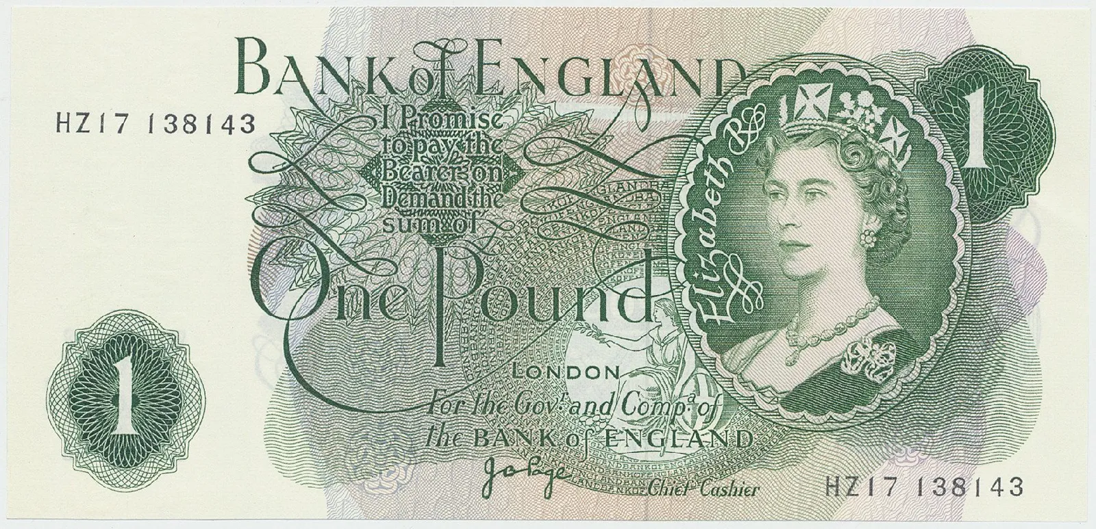Velká Británie, 1 Pound (1970~1977), Page, P.374g