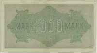 Německo, 1000 Mark 1922, vod. Vielecke, 6-místné číslo, Ro.75f - fotografie 2