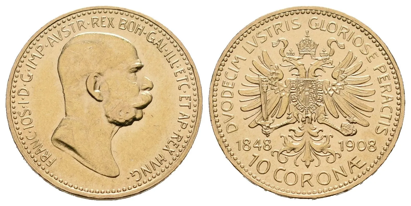 10 Koruna 1908 - jubilejní