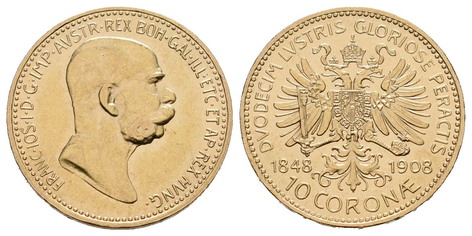 10 Koruna 1908 - jubilejní