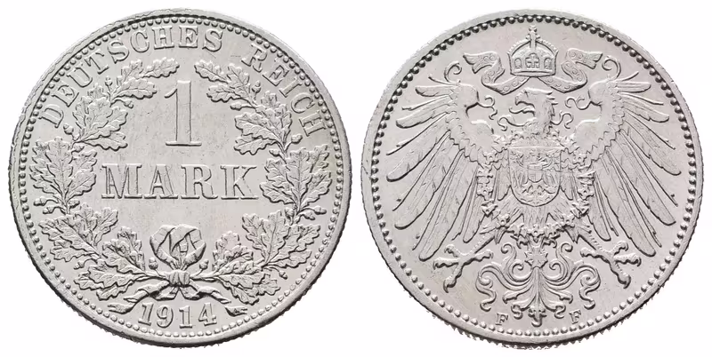 Německé císařství, 1 Marka 1914 F