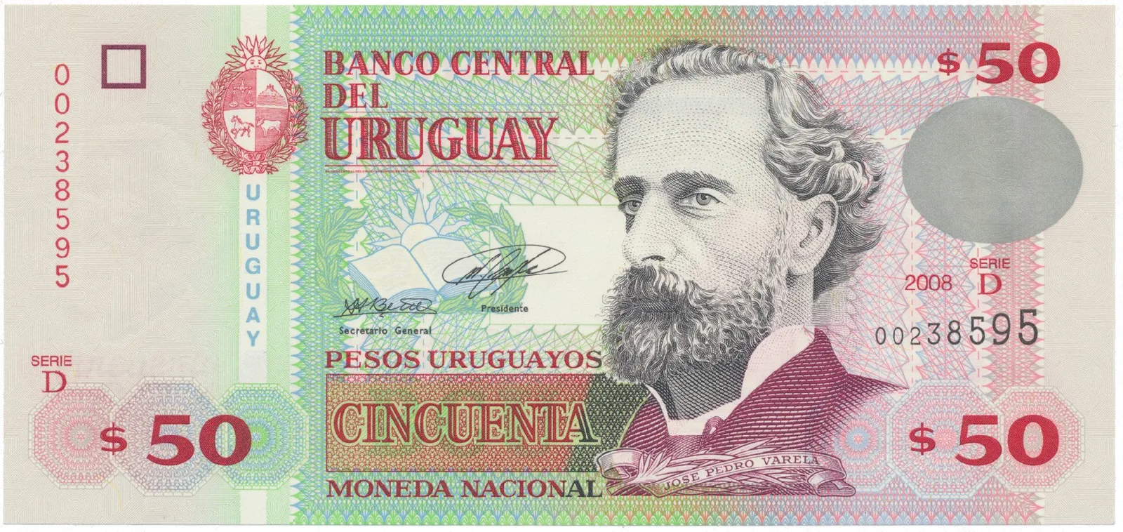 Uruguay, 50 Pesos Uruguayos 2008, P.87a