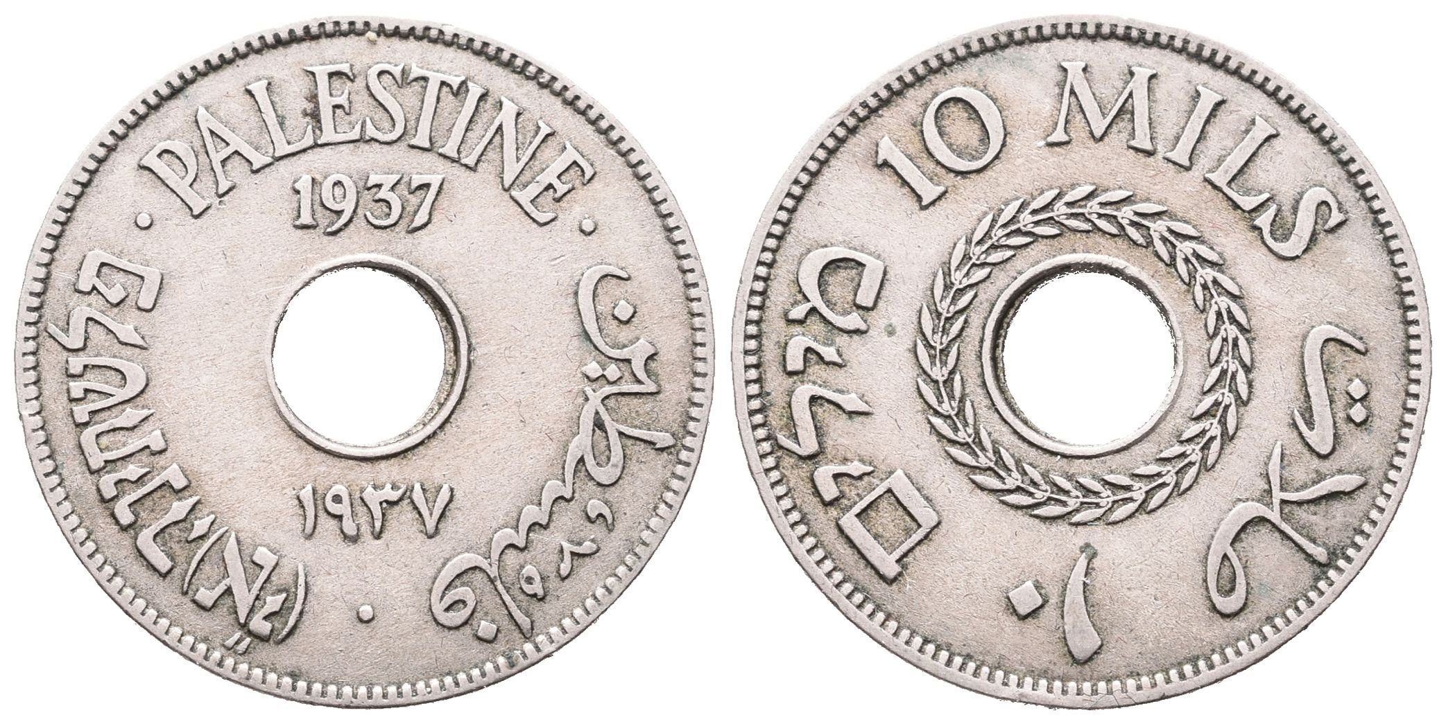 Britská Palestina, 10 Mils 1937