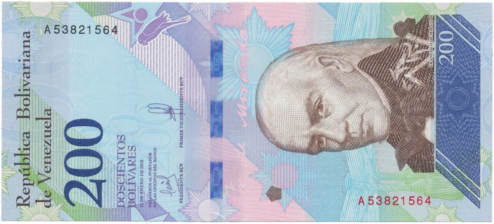 Venezuela, 200 Bolivares 2018, P.107a