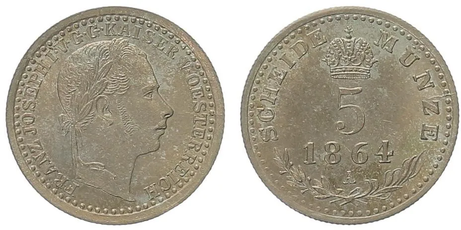 Rakouská a spolková měna, 1857 - 1892 — 1