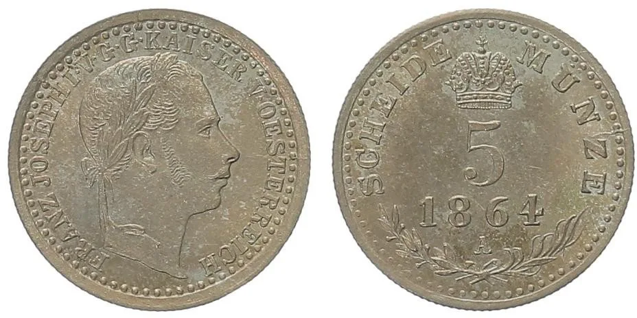 Rakouská a spolková měna, 1857 - 1892 — 1