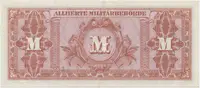 Okupační poukázky Allierte, 50 Mark 1944, tisk SSSR, 9-místný číslovač, Hej.AM6c - fotografie 2