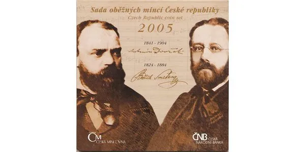 Ročníková sada mincí 2005 - Dvořák, Smetana