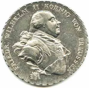Prusko, Friedrich Wilhelm II., 1786 - 1797 — 1