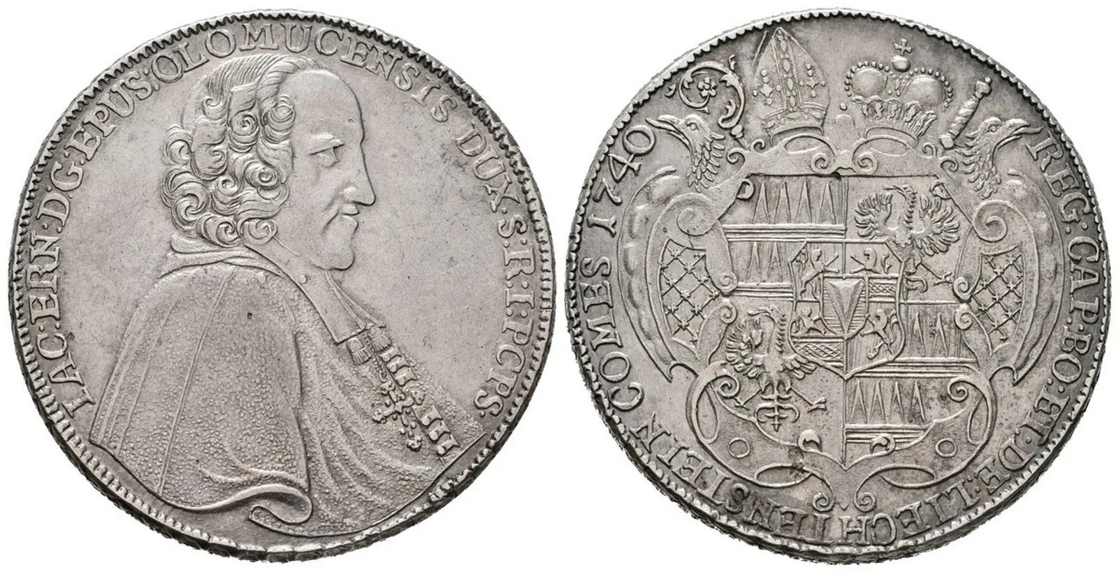 Olomouc - biskupství, Jakub Arnošt Liechtenstein, 1738 - 1745 — 1